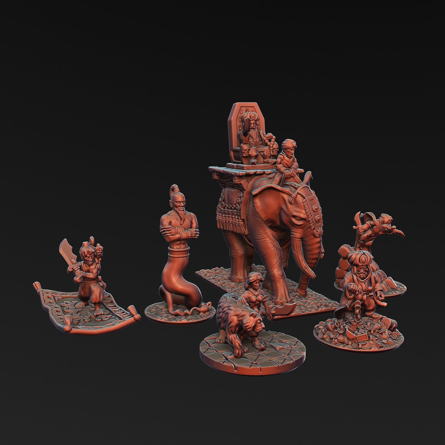 Araby Character Pack | Greenskin Miniatures 10Mm Fantasy Wargaming Role Playing