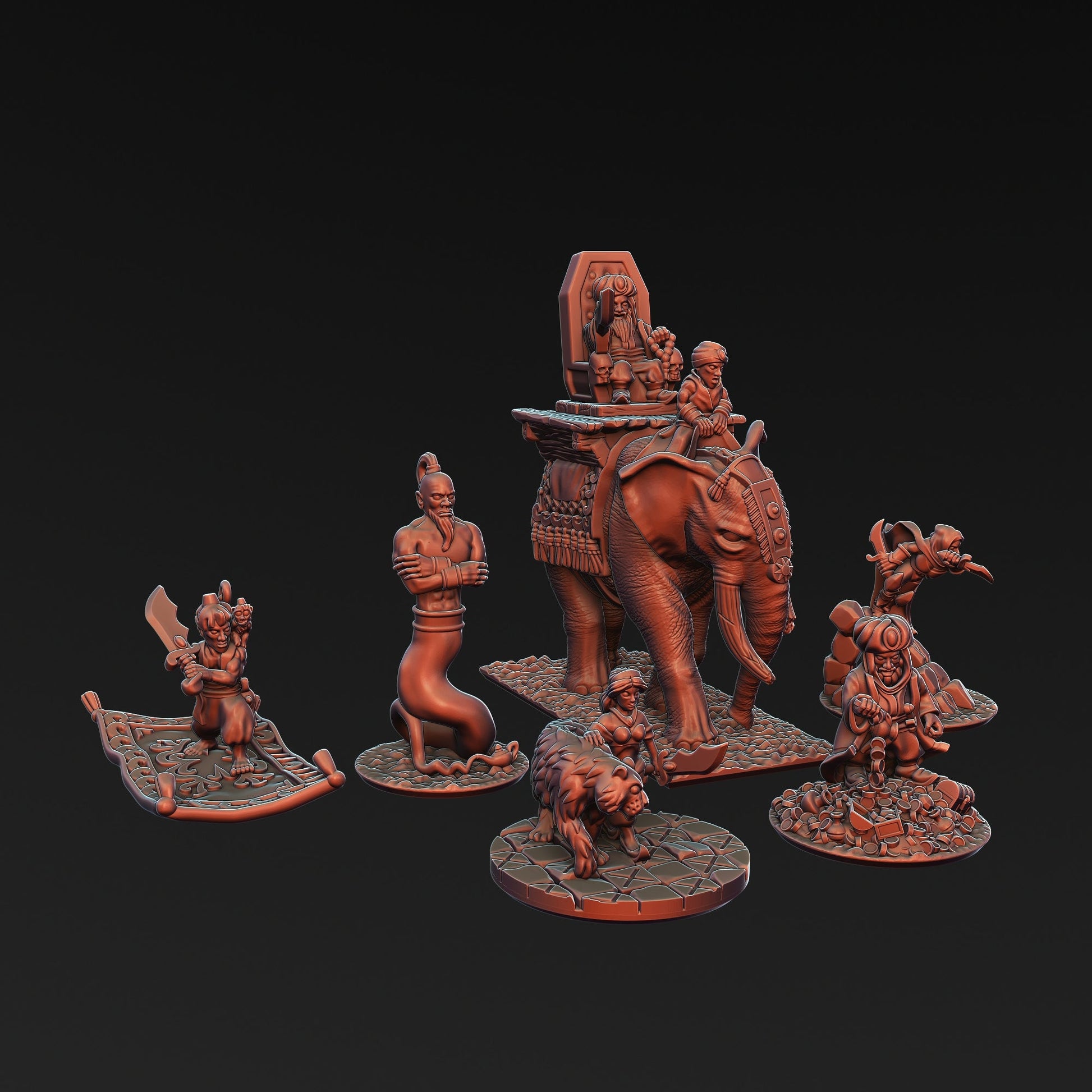 Araby Character Pack | Greenskin Miniatures 10Mm Fantasy Wargaming Role Playing