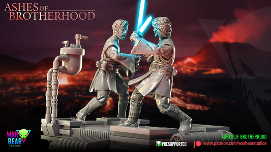 Ashes of Brotherhood Diorama Kit | Warbear Studios 28mm SciFi Wargaming Miniatures Role Playing Miniatures