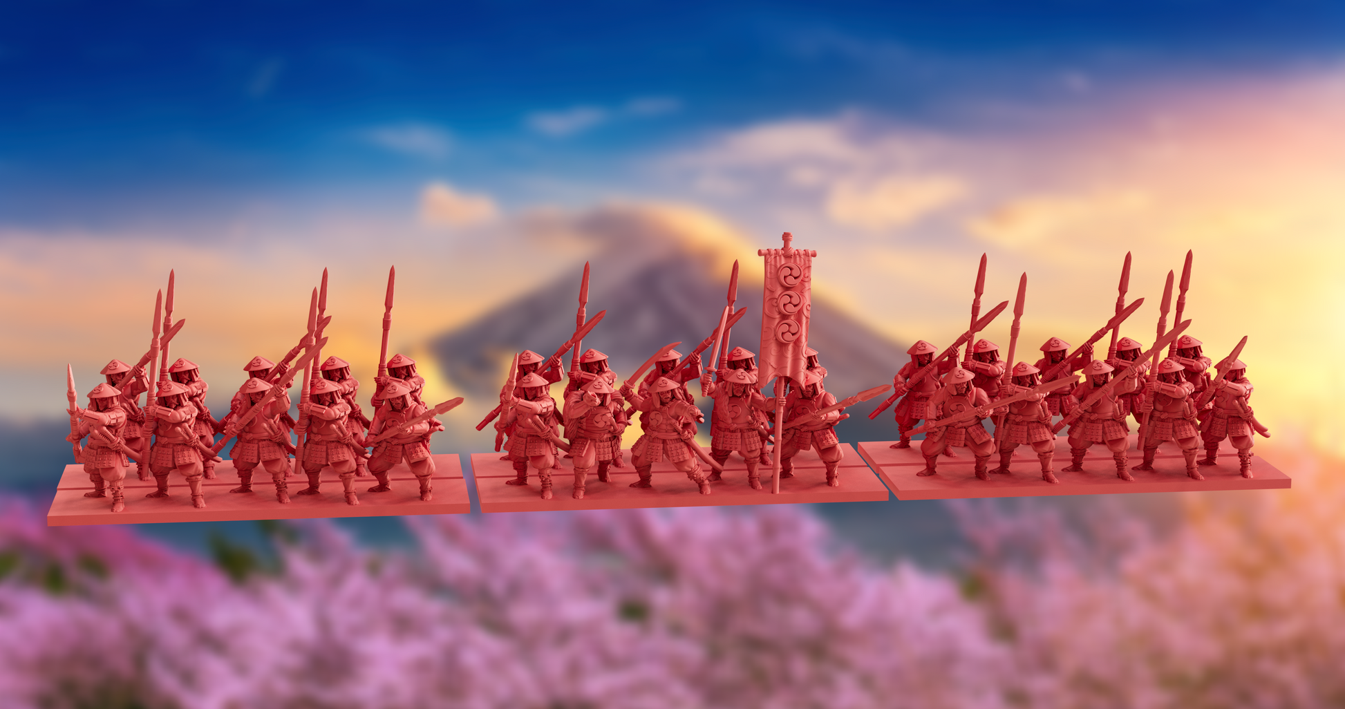 Nippon Army Bundle | OzWGxKyoushuneko 10mm Fantasy Wargaming Miniatures Role Playing Miniatures