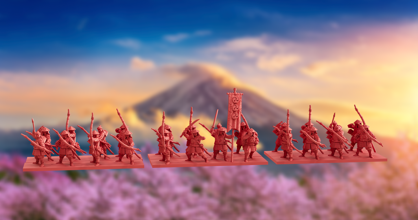 Nippon Army Bundle | OzWGxKyoushuneko 10mm Fantasy Wargaming Miniatures Role Playing Miniatures