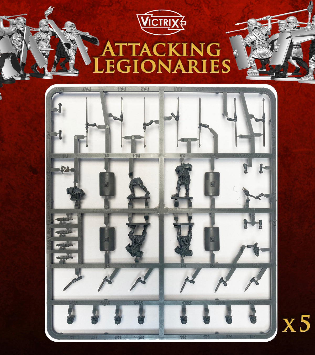 Early Imperial Roman Legionaries Attacking - Victrix