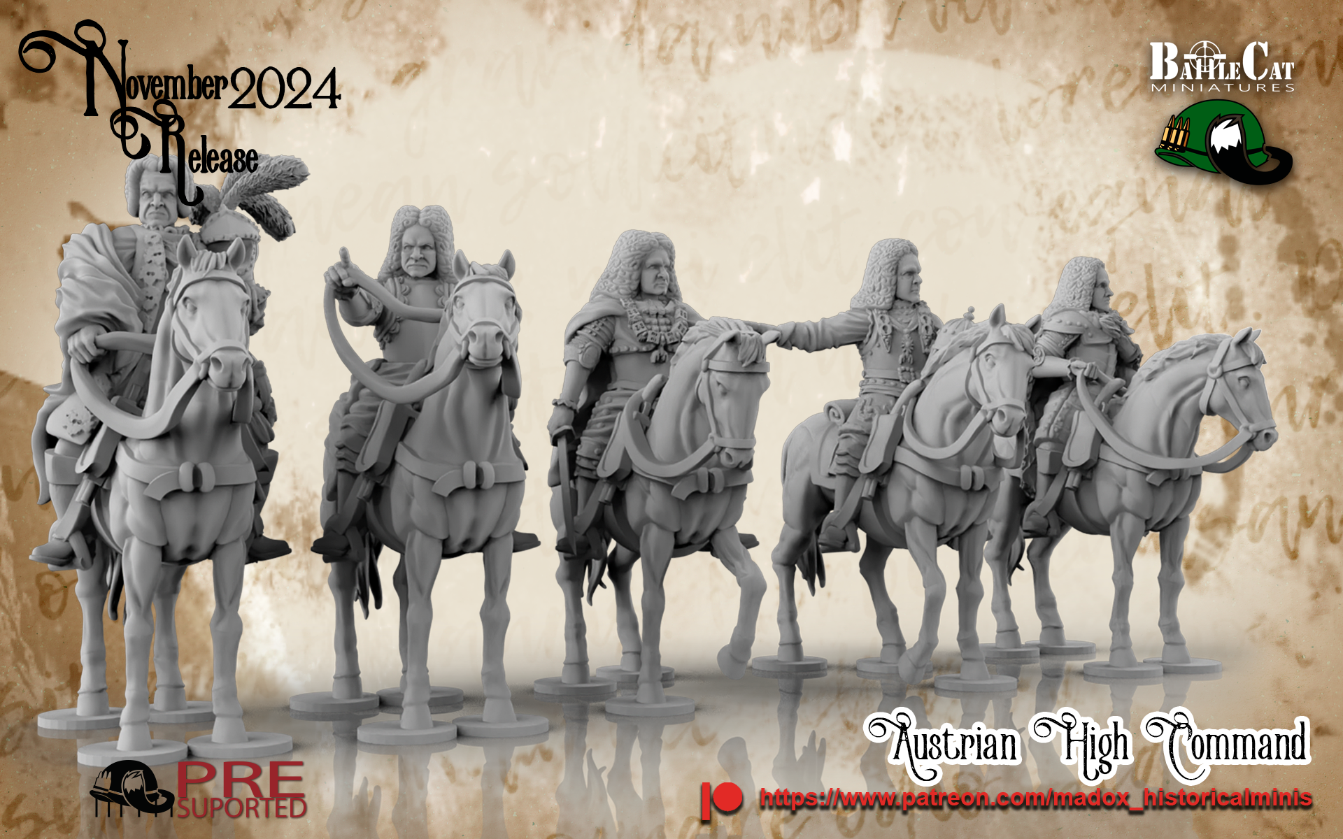 WSS Austrian High Command | Battlecat 28mm Historical Wargaming Miniatures Role Playing Miniatures