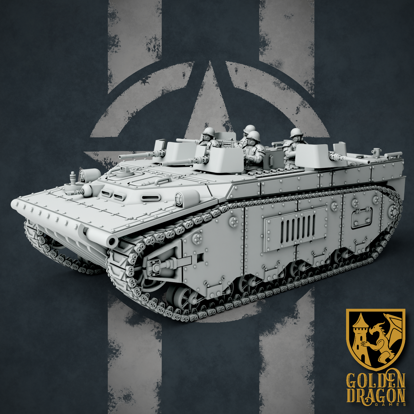 United States of America M39 Buffalo Landing Vehicle | Golden Dragon Games Weird WW2 Role Playing Miniatures