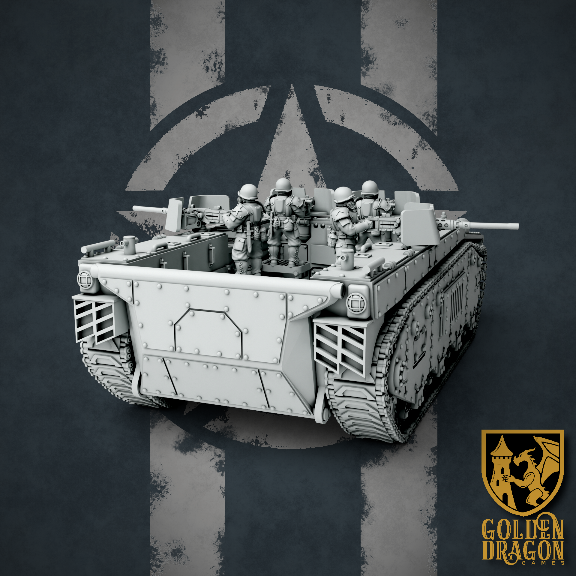 United States of America M39 Buffalo Landing Vehicle | Golden Dragon Games Weird WW2 Role Playing Miniatures