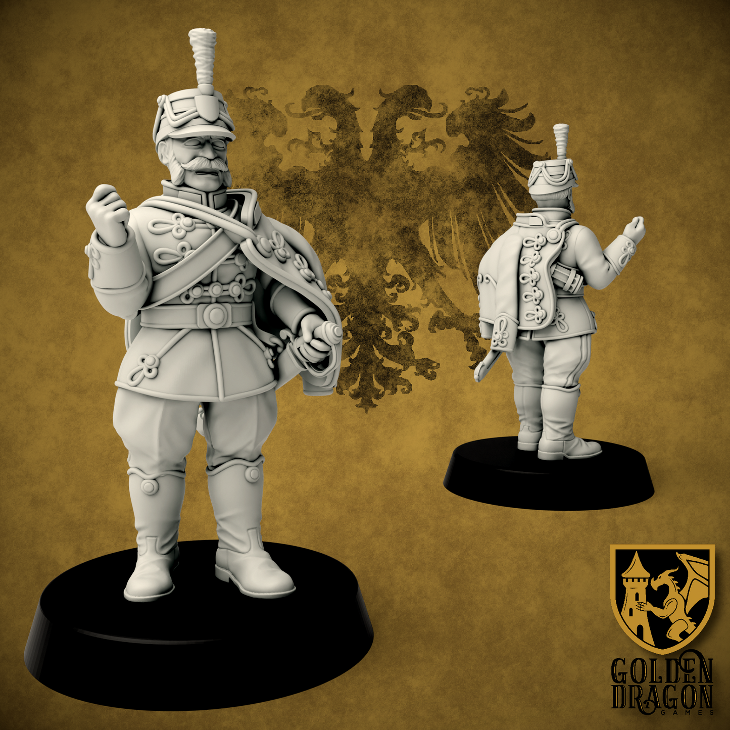 Holy Roman Empire Baron Lajos Dolman de Szolnok | Golden Dragon Games Weird WW2 Role Playing Miniatures