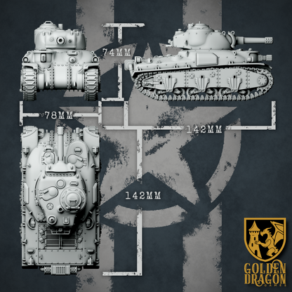 United States of America M42A1 Blackbear Medium Tank | Golden Dragon Games Weird WW2