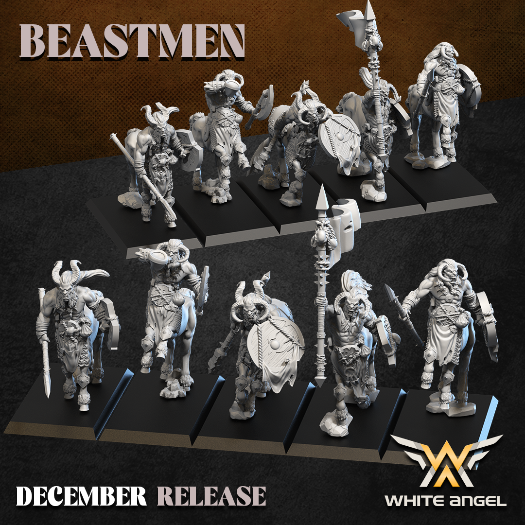 Beastmen Centaurs | White Angel 28/32mm Fantasy Wargaming Miniatures