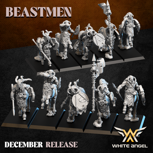 Beastmen Centaurs | White Angel 28/32mm Fantasy Wargaming Miniatures