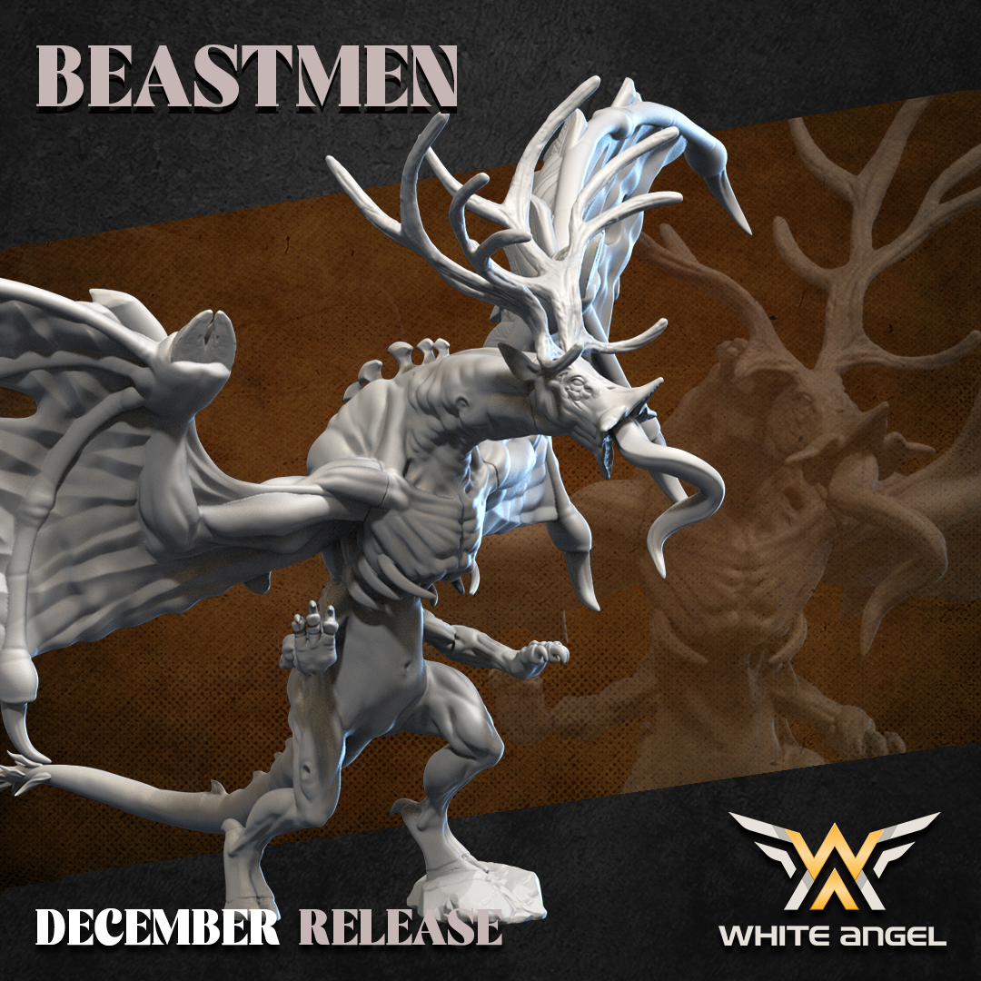 Beastmen Beast Nightmare | White Angel 28/32mm Fantasy Wargaming Miniatures
