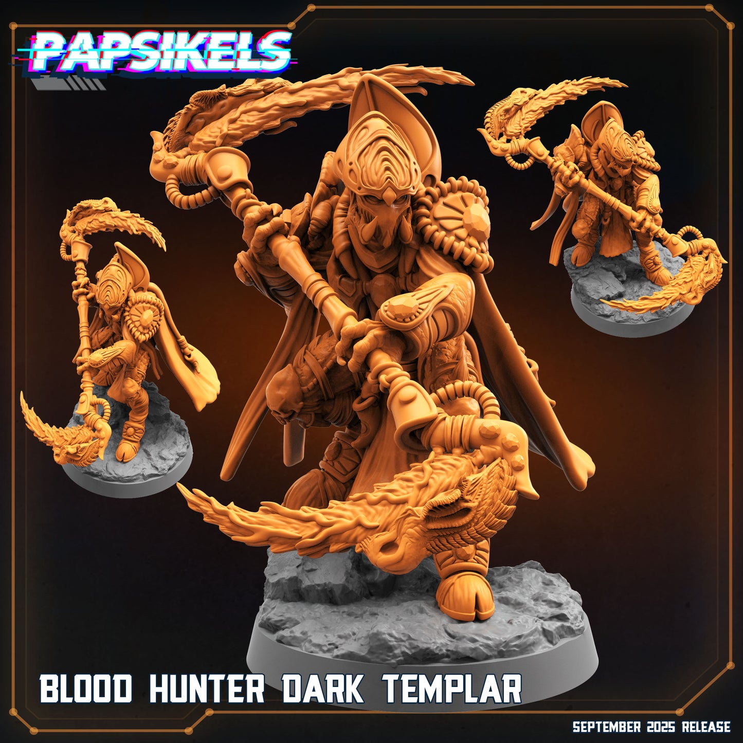 Sapients Blood Hunter Templar | Papsikels 32mm Sci Fi Miniatures