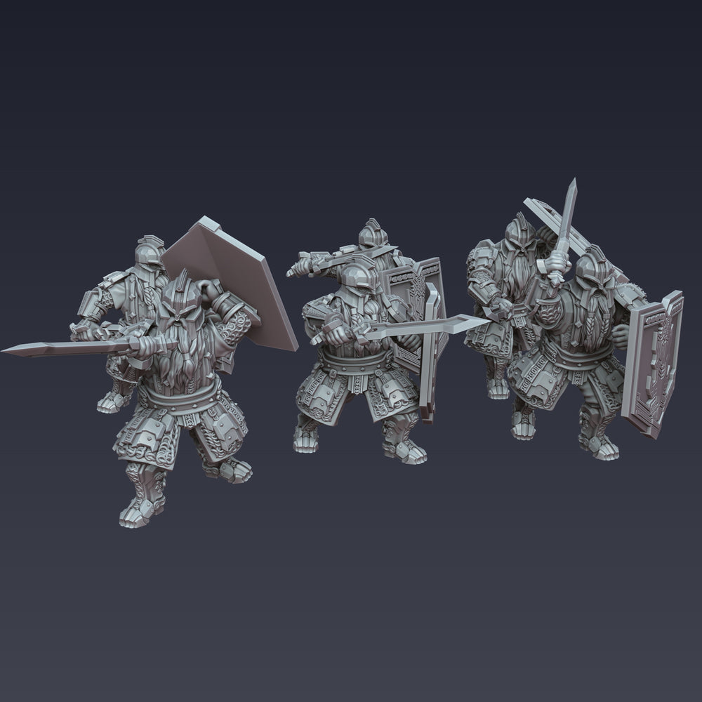 Iron Blooded Dwarf Sword and Shield | 25mm Fantasy Wargaming Miniatures