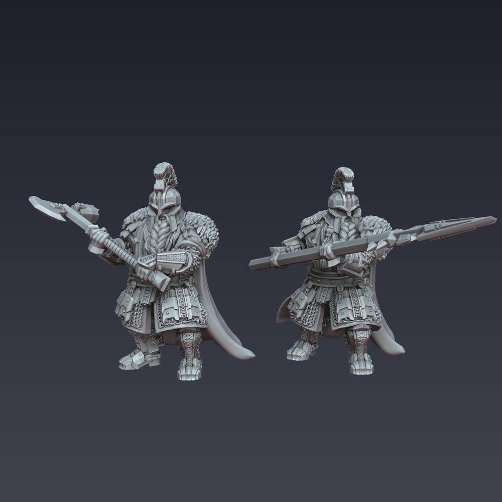 Iron Blooded Dwarf Captains | 25mm Fantasy Wargaming Miniatures