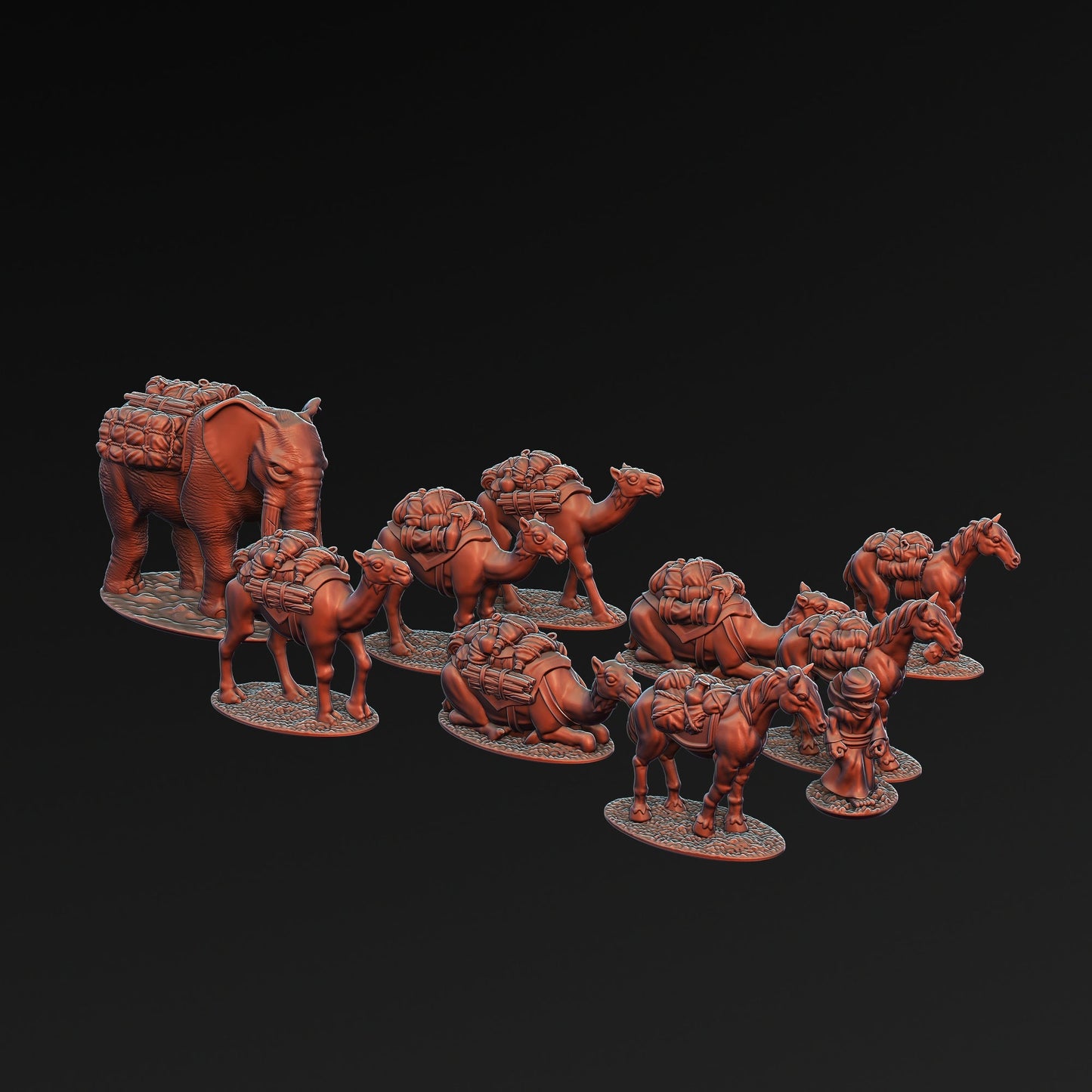 Araby Baggage Train | Greenskin Miniatures 10Mm Fantasy Wargaming Role Playing