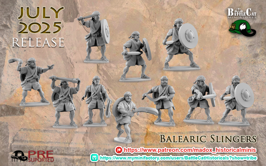 Balearic Slingers | Battlecat 28mm Historical Wargaming Miniatures Role Playing Miniatures