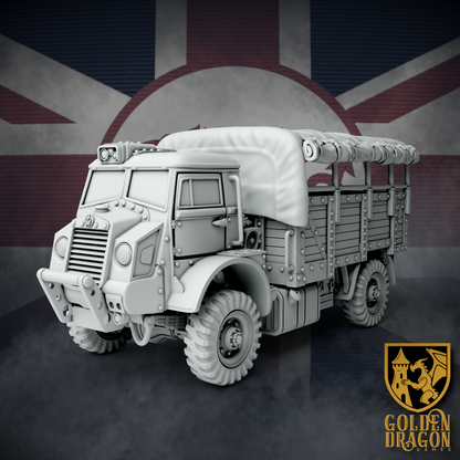British Empire Bedford Utility Truck | Golden Dragon Games Weird WW2 Role Playing Miniatures