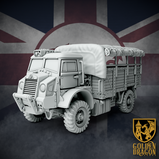 British Empire Bedford Utility Truck | Golden Dragon Games Weird WW2 Role Playing Miniatures