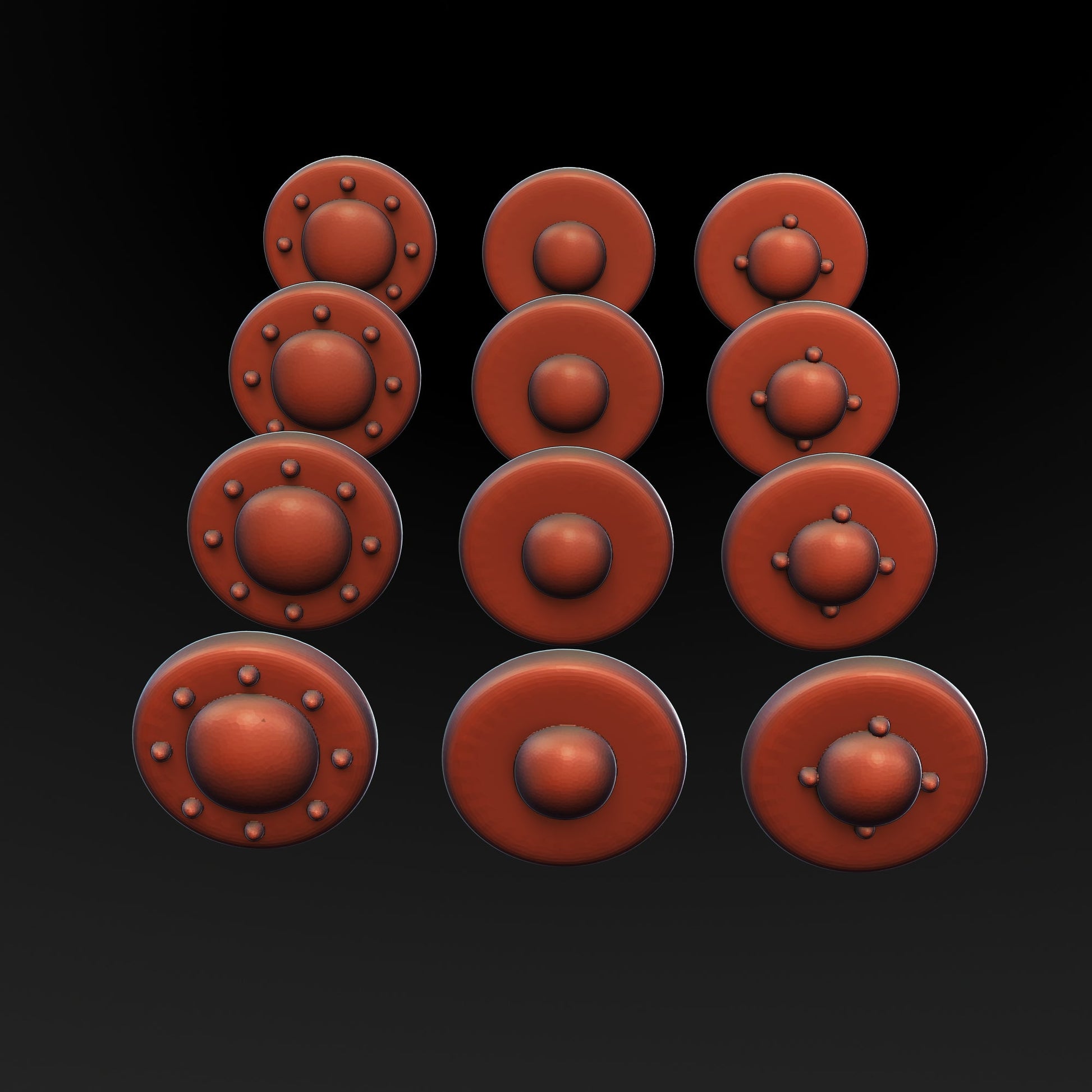 Medieval Shields Pack - Bucklers | 3DBreed 15mm Wargaming Miniatures Role Playing Miniatures