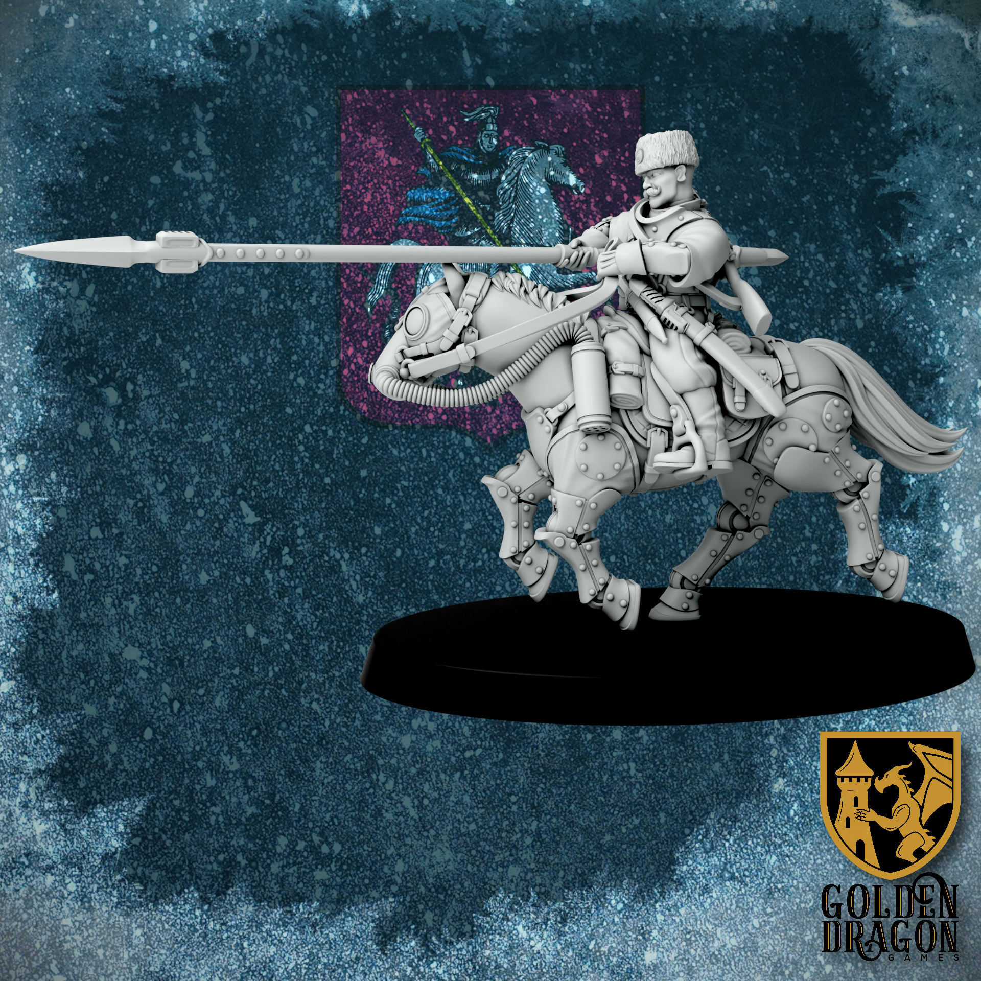 Russian Empire Cossack Cavalry | Golden Dragon Games Weird WW2 Role Playing Miniatures