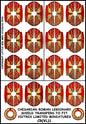 Caesarian Roman shield designs 1 PRECUT - Victrix