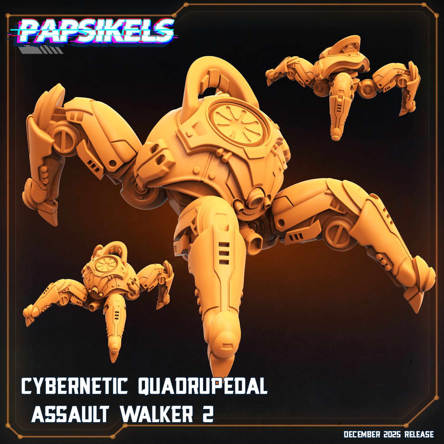 Sapients Assault Walkers | Papsikels 32mm Sci Fi Miniatures