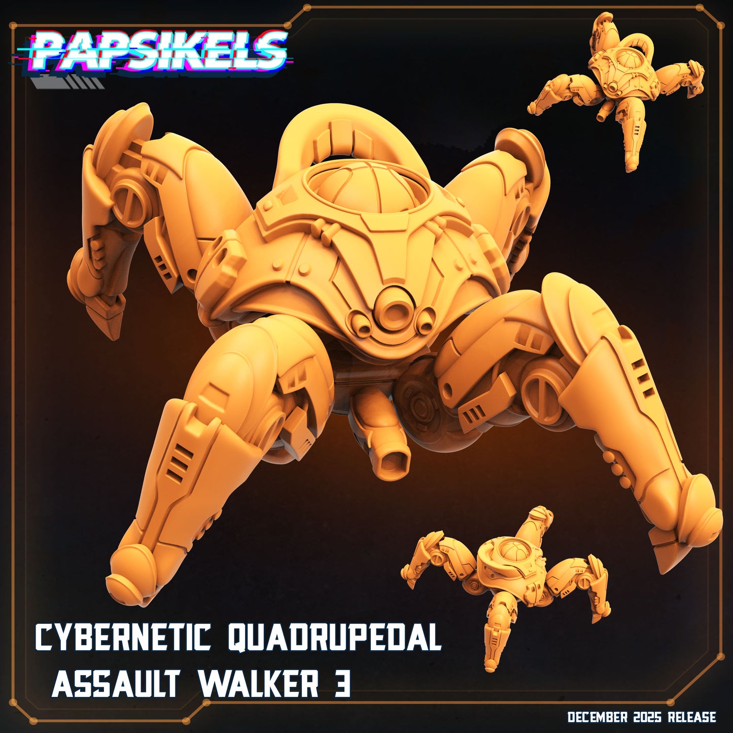 Sapients Assault Walkers | Papsikels 32mm Sci Fi Miniatures