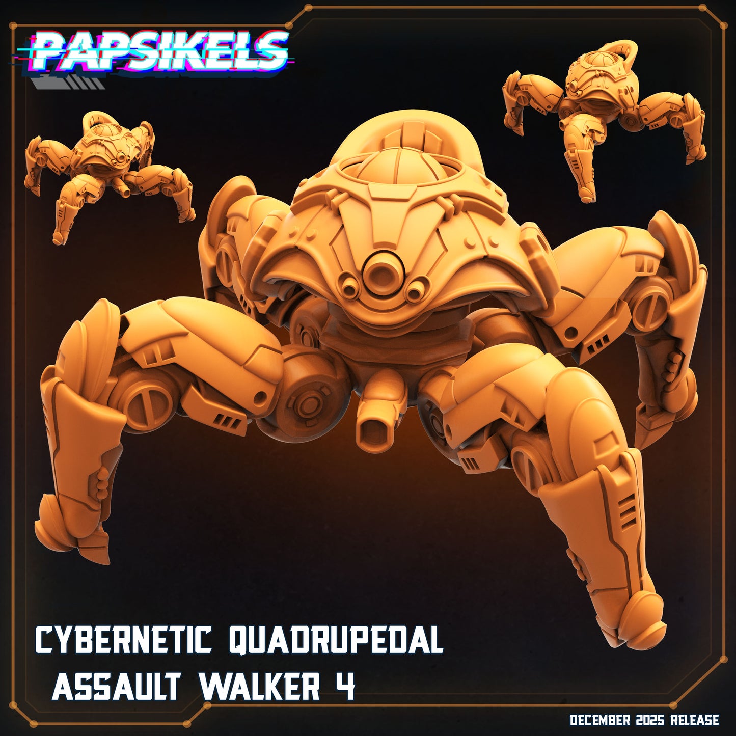 Sapients Assault Walkers | Papsikels 32mm Sci Fi Miniatures