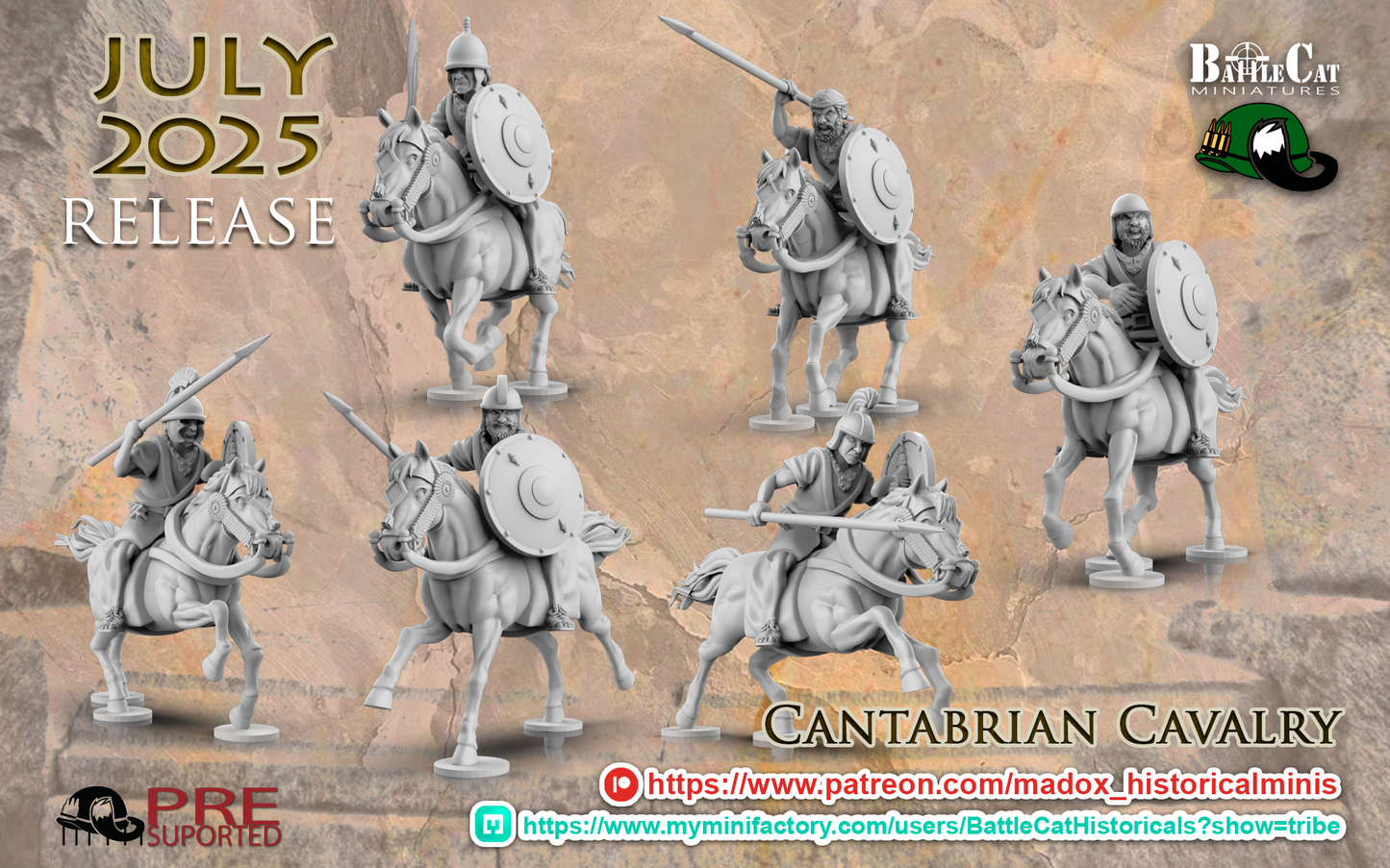 Cantabrian Cavalry | Battlecat 28mm Historical Wargaming Miniatures Role Playing Miniatures
