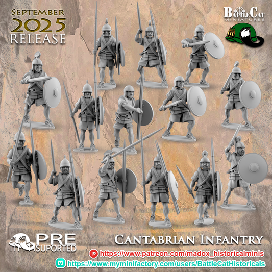 Iberian Cantabrian Infantry | Battlecat 28mm Historical Wargaming Miniatures Role Playing Miniatures