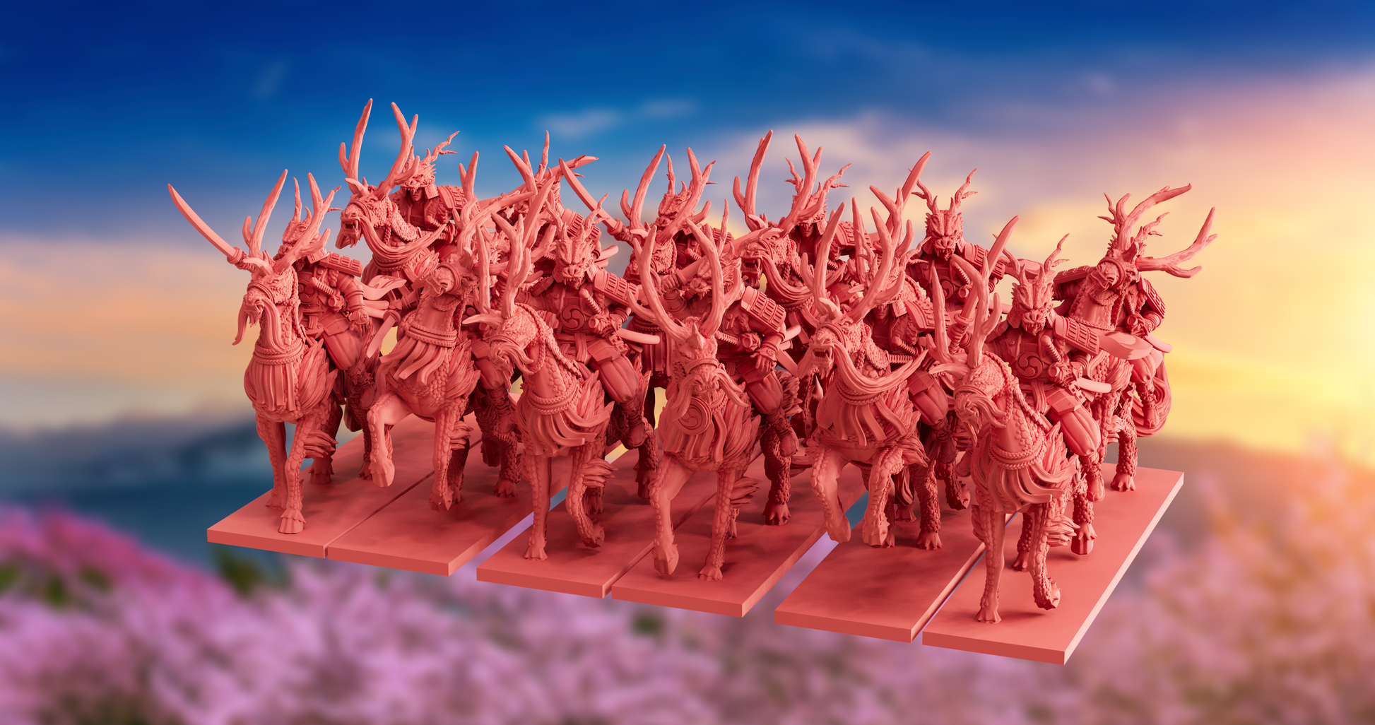 Nippon Army Bundle | OzWGxKyoushuneko 10mm Fantasy Wargaming Miniatures Role Playing Miniatures