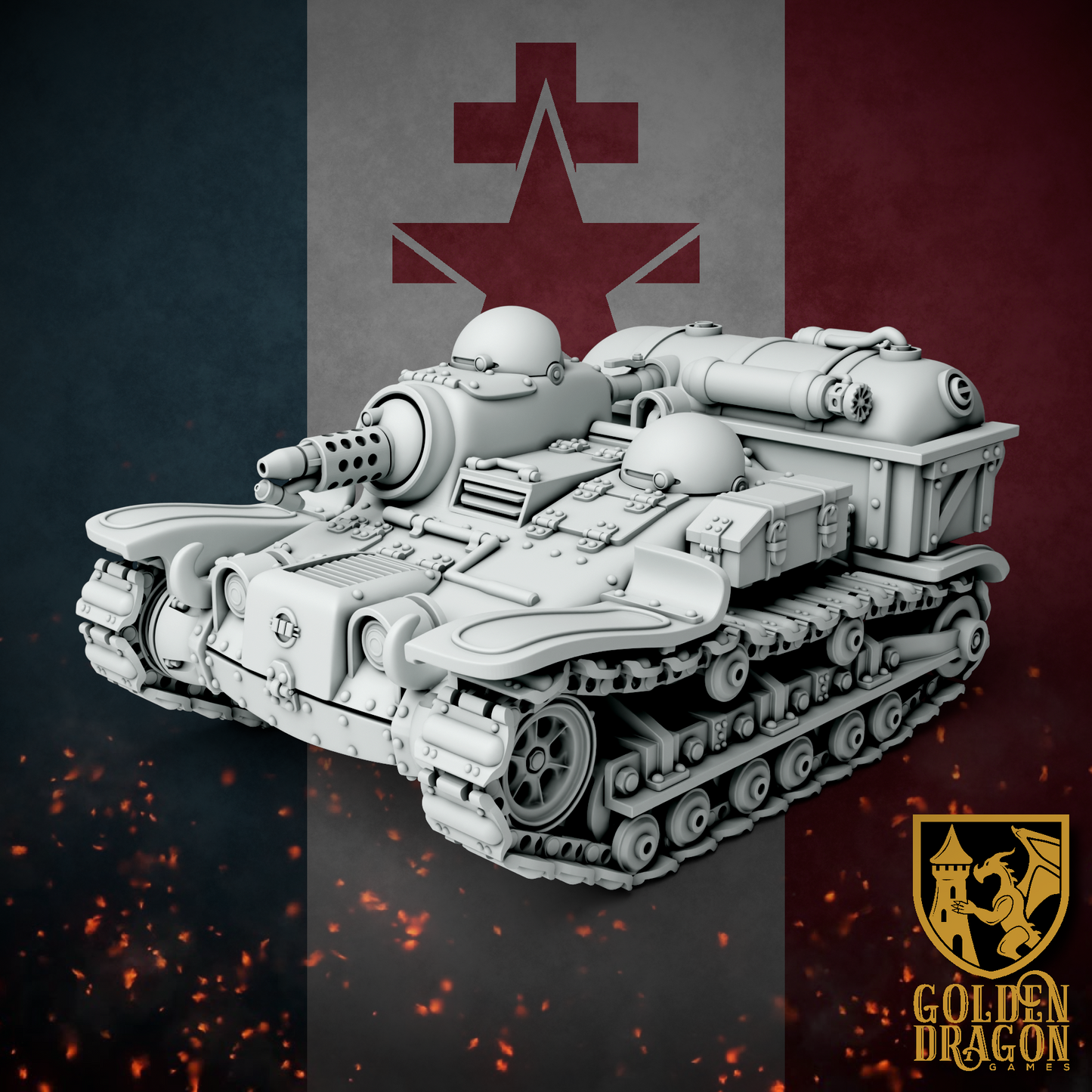New French Republic AMR 36 Coccinelle Tankette | Golden Dragon Games Weird WW2 Role Playing Miniatures