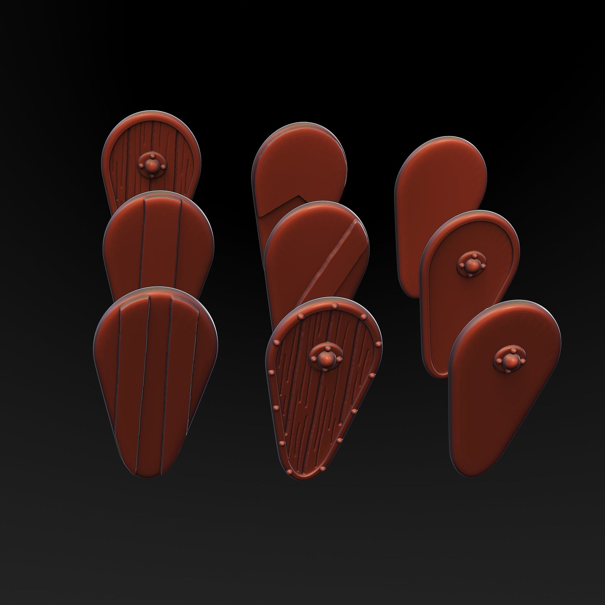 Medieval Shields Pack - Comet | 3DBreed 15mm Wargaming Miniatures Role Playing Miniatures