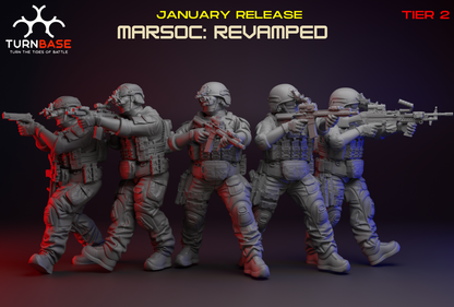 Marsoc Revamped Set | Turnbase Modern Military Wargaming Miniatures
