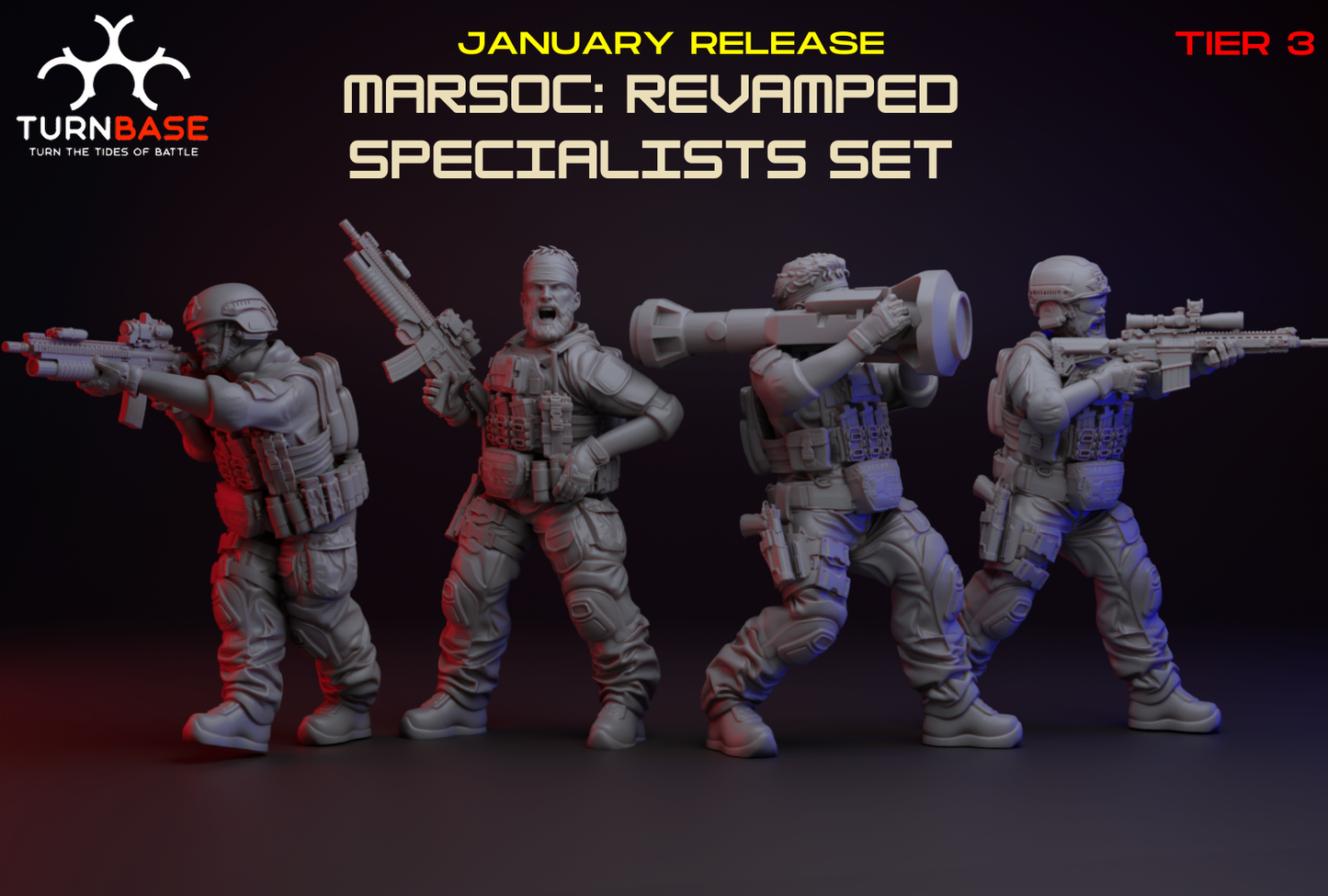 Marsoc Revamped Set | Turnbase Modern Military Wargaming Miniatures