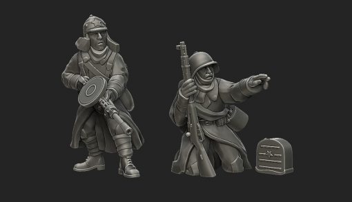 Soviet Winter War Squad | Propylene Foliescu 28mm WW2 Wargaming Miniatures Role Playing Miniatures