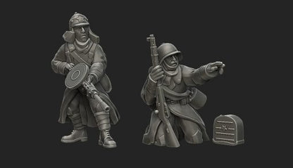 Soviet Winter War Squad | Propylene Foliescu 28mm WW2 Wargaming Miniatures Role Playing Miniatures