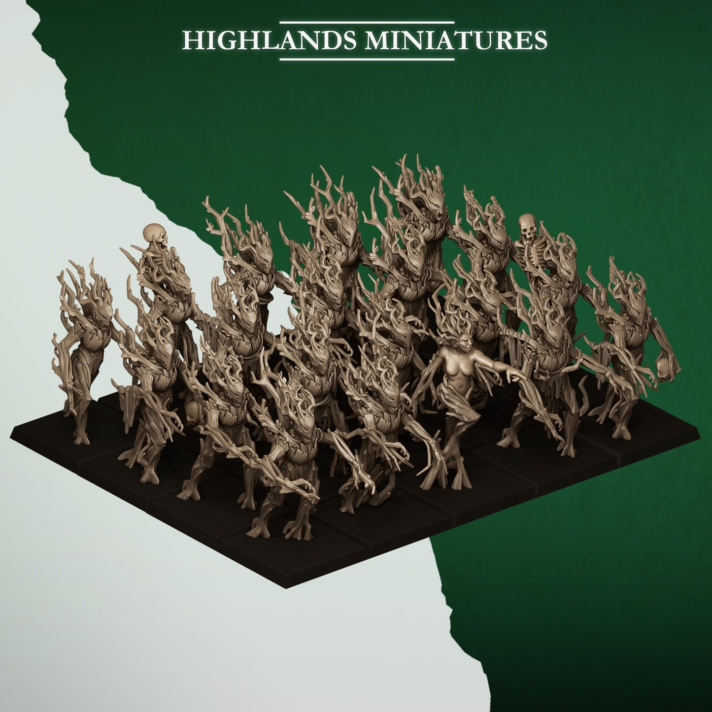 Feral Elves Dryads | Highlands Miniatures 28/32mm Fantasy Wargaming Miniatures Role Playing Miniatures