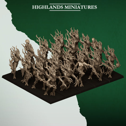 Feral Elves Dryads | Highlands Miniatures 28/32mm Fantasy Wargaming Miniatures Role Playing Miniatures