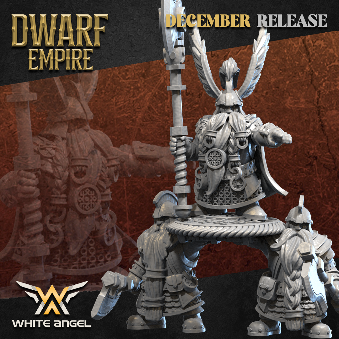Dwarf Empire King | White Angel 28/32mm Fantasy Wargaming Miniatures
