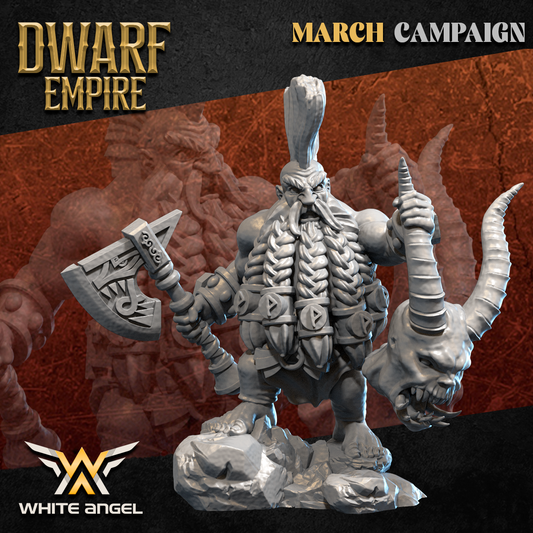 Dwarf Empire Demon Killer | White Angel 28/32mm Fantasy Wargaming Miniatures