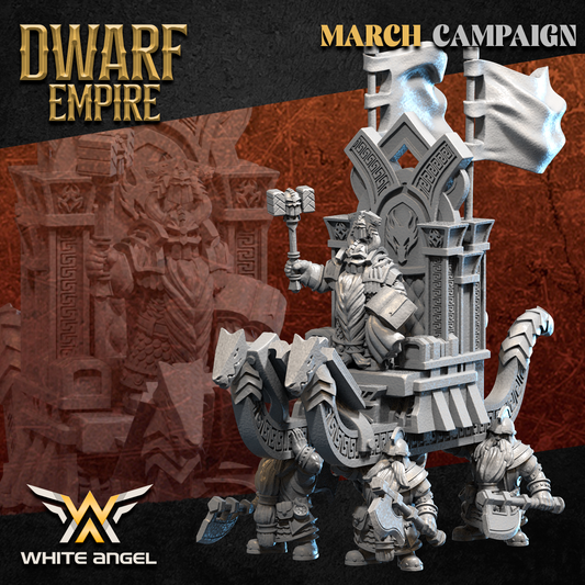 Dwarf Empire Emperor | White Angel 28/32mm Fantasy Wargaming Miniatures