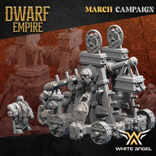 Dwarf Empire Trebuchet | White Angel 28/32mm Fantasy Wargaming Miniatures Role Playing Miniatures