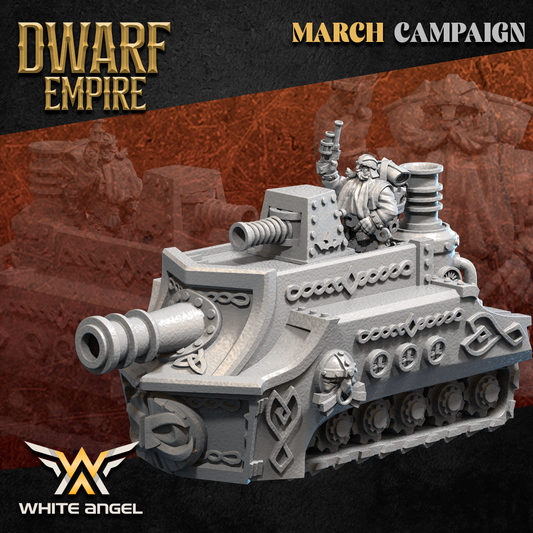 Dwarf Empire Tank | White Angel 28/32mm Fantasy Wargaming Miniatures