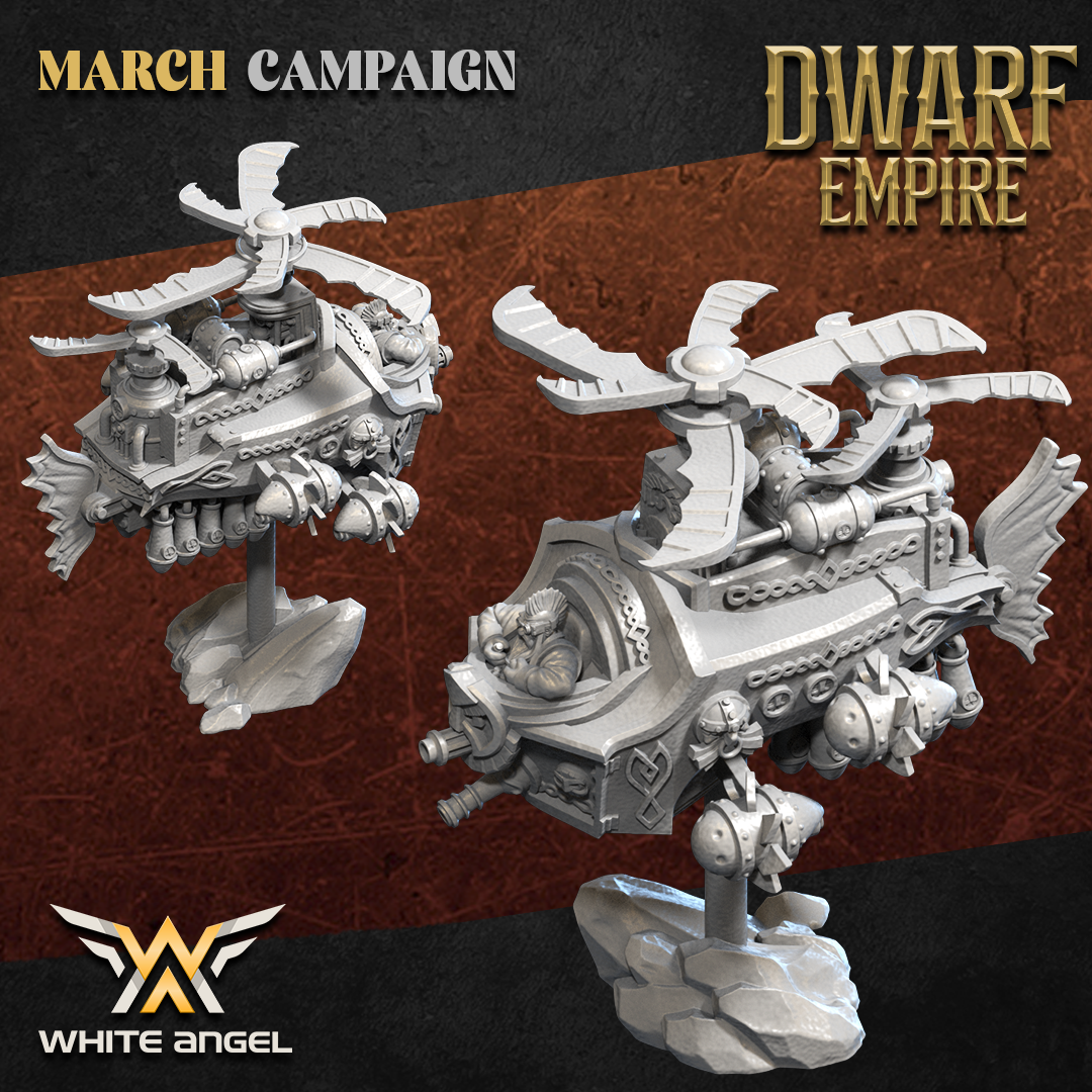 Dwarf Empire Iron Gyro | White Angel 28/32mm Fantasy Wargaming Miniatures