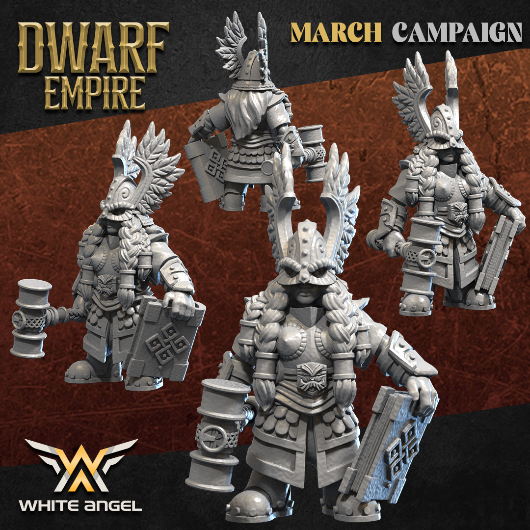 Dwarf Empire Mother | White Angel 28/32mm Fantasy Wargaming Miniatures