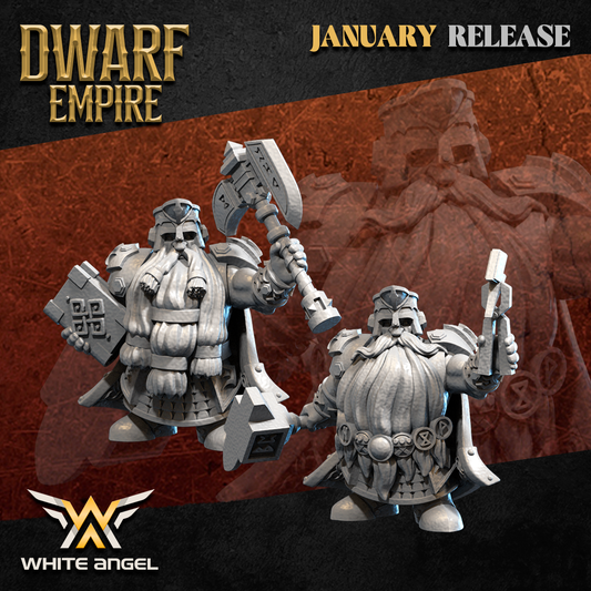 Dwarf Empire Forgers | White Angel 28/32mm Fantasy Wargaming Miniatures