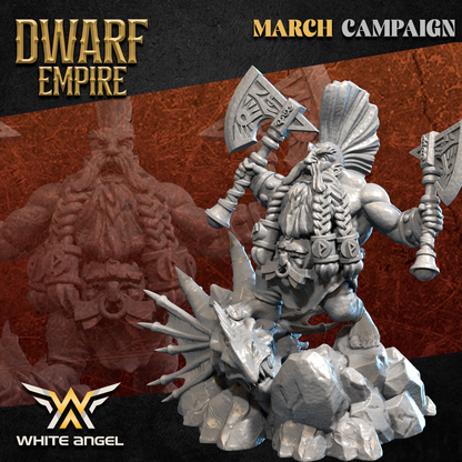 Dwarf Empire The Legendary Killer | White Angel 28/32mm Fantasy Wargaming Miniatures