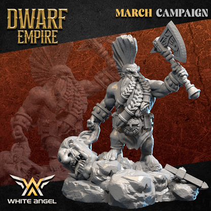 Dwarf Empire Troll Killer | White Angel 28/32mm Fantasy Wargaming Miniatures