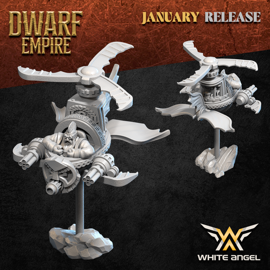 Dwarf Empire Gyro | White Angel 28/32mm Fantasy Wargaming Miniatures