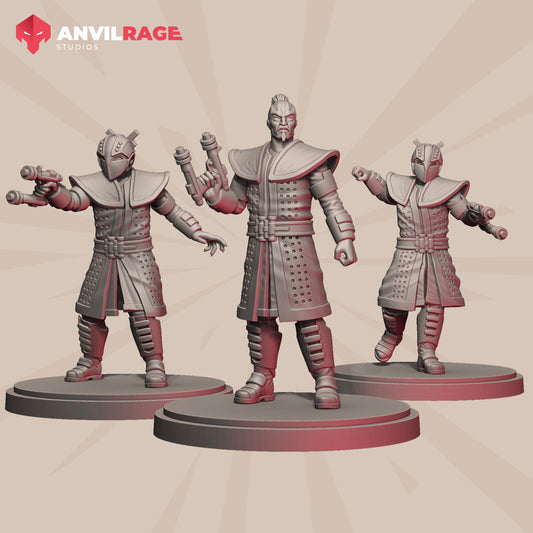 Dark Sun Enforcers | Anvilrage Galactic SciFi Miniatures Shatter Scale Role Playing Miniatures